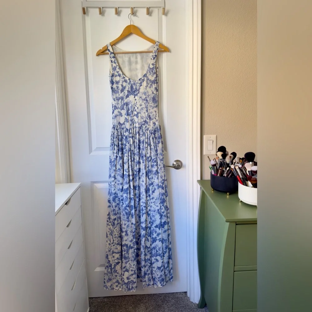 Reformation Camella Dress In Larkspur, worn once - Picture 10 of 16